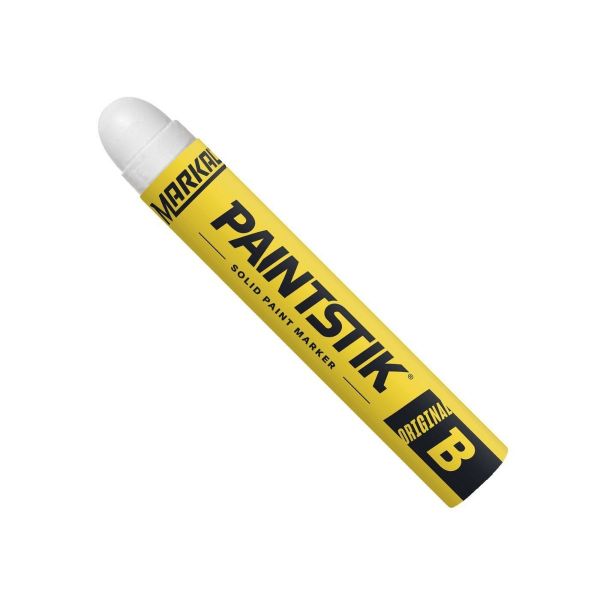 Markal B Paintstik Solid Paint Marker - White