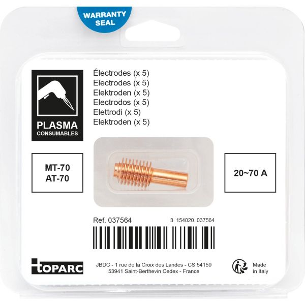 MT70/AT70 Short Electrode 20A-50A/70A - Pack of 5