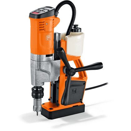 See here this Mag Dril from Fein. Known as the Fein KBU 35 MQW Mag Core Drill. All Rotabroach and Magdrill HSS Cutters and Mag Drill Bits fit this machine