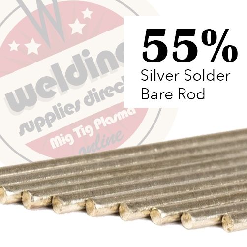 55% Flux Coated Silver Solder 1.5MM x 500MM - 1KG