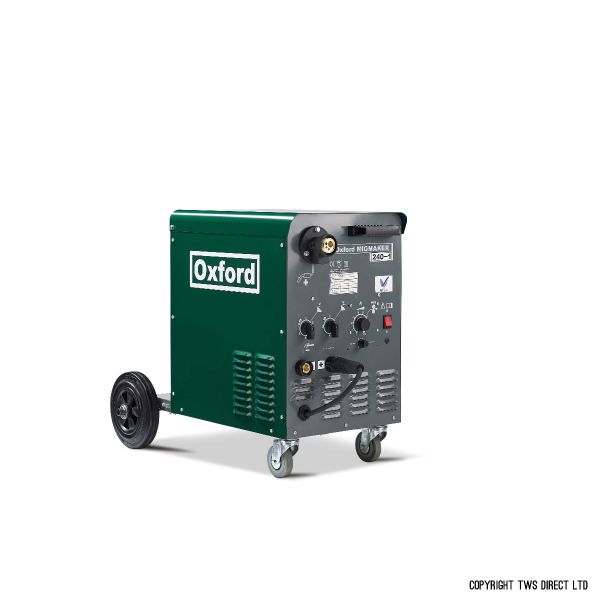 Oxford Single Phase Compact Migmaker 180-1 MIG Welder with MB15 Binzel torch and gas regulator 