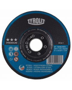 Tyrolit 5" (125MM) x 7MM 3 Star Premium Grinding Disc
